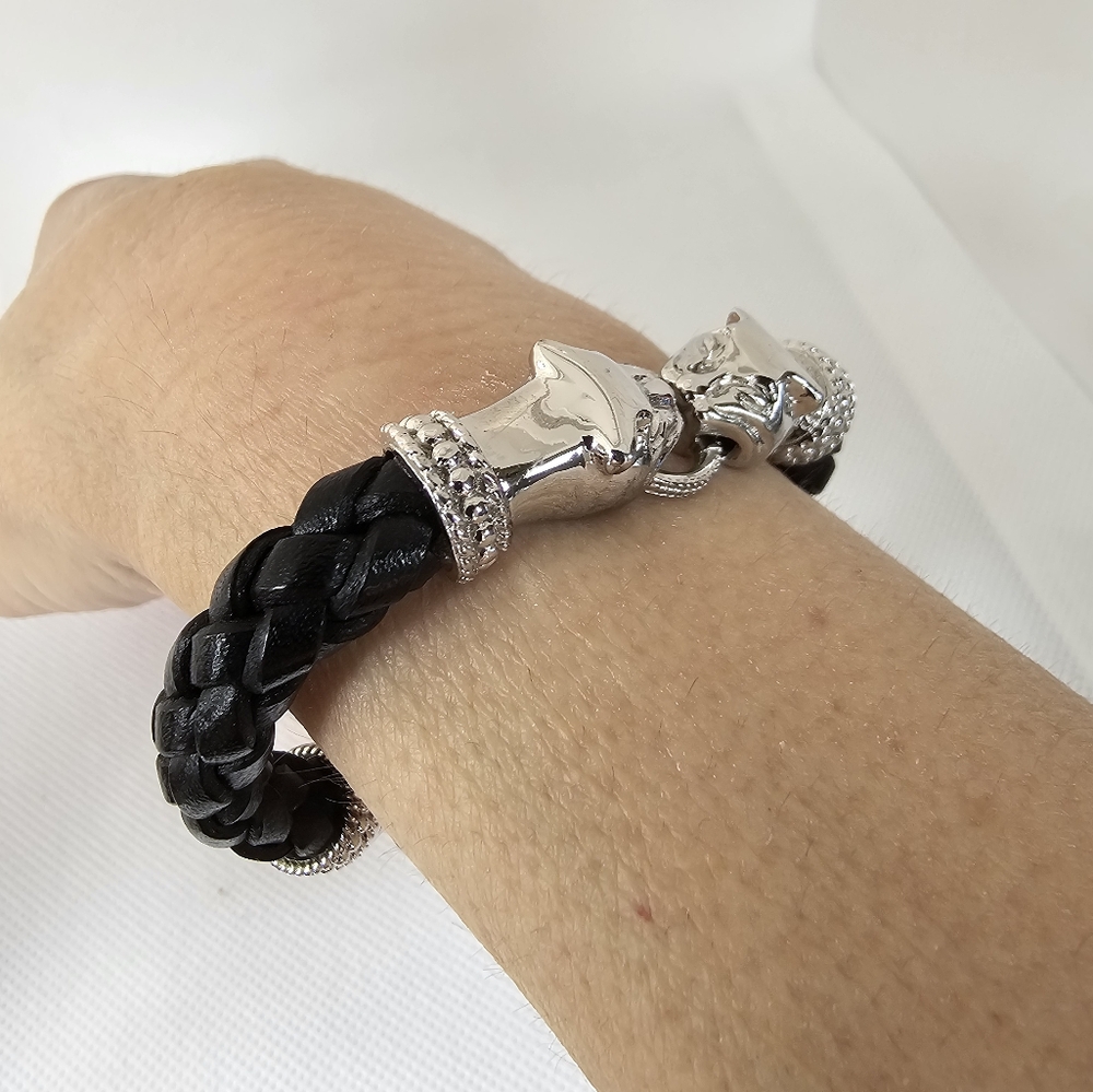 Genuine Leather Milor Panther Bracelet! - Picture 3 of 5